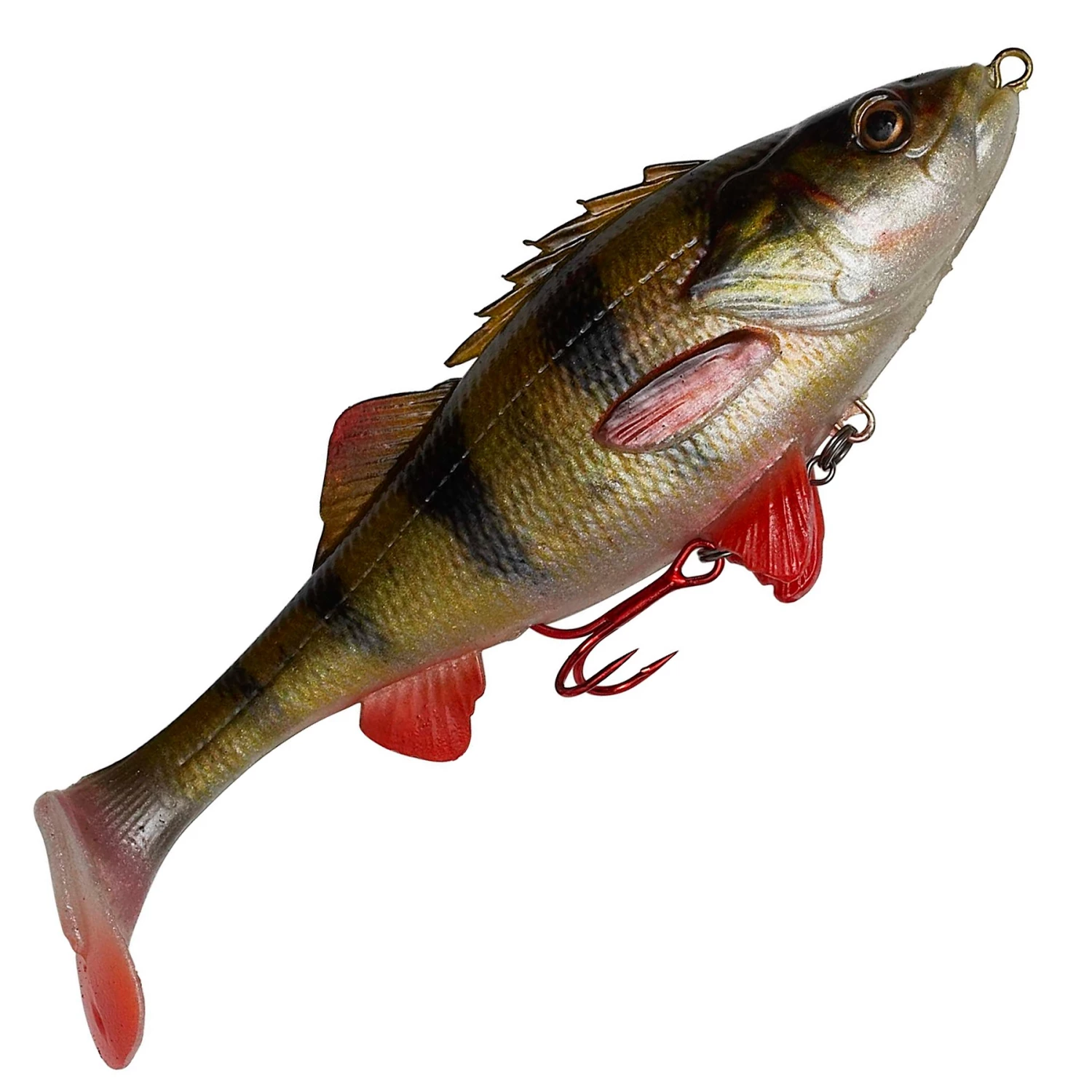 Savage Gear Savage Gear 4D Perch Shad 12.5cm Fish Jig Color:Firetiger 2 Savage Gear Savage Gear 4D Perch Shad 12.5cm Fish Jig Color:Firetiger - Image 2