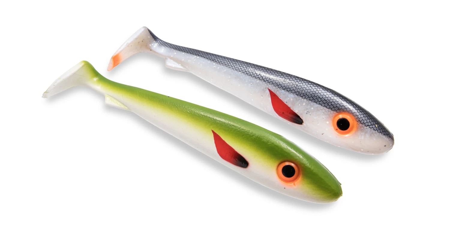 Svartzonker Svartzonker McRubber Jr 17 cm UV Series Fish Jig 2-pack Color:Royal Pike & Electric Pike Flash 3 Svartzonker Svartzonker McRubber Jr 17 cm UV Series Fish Jig 2-pack Color:Royal Pike & Electric Pike Flash - Image 3