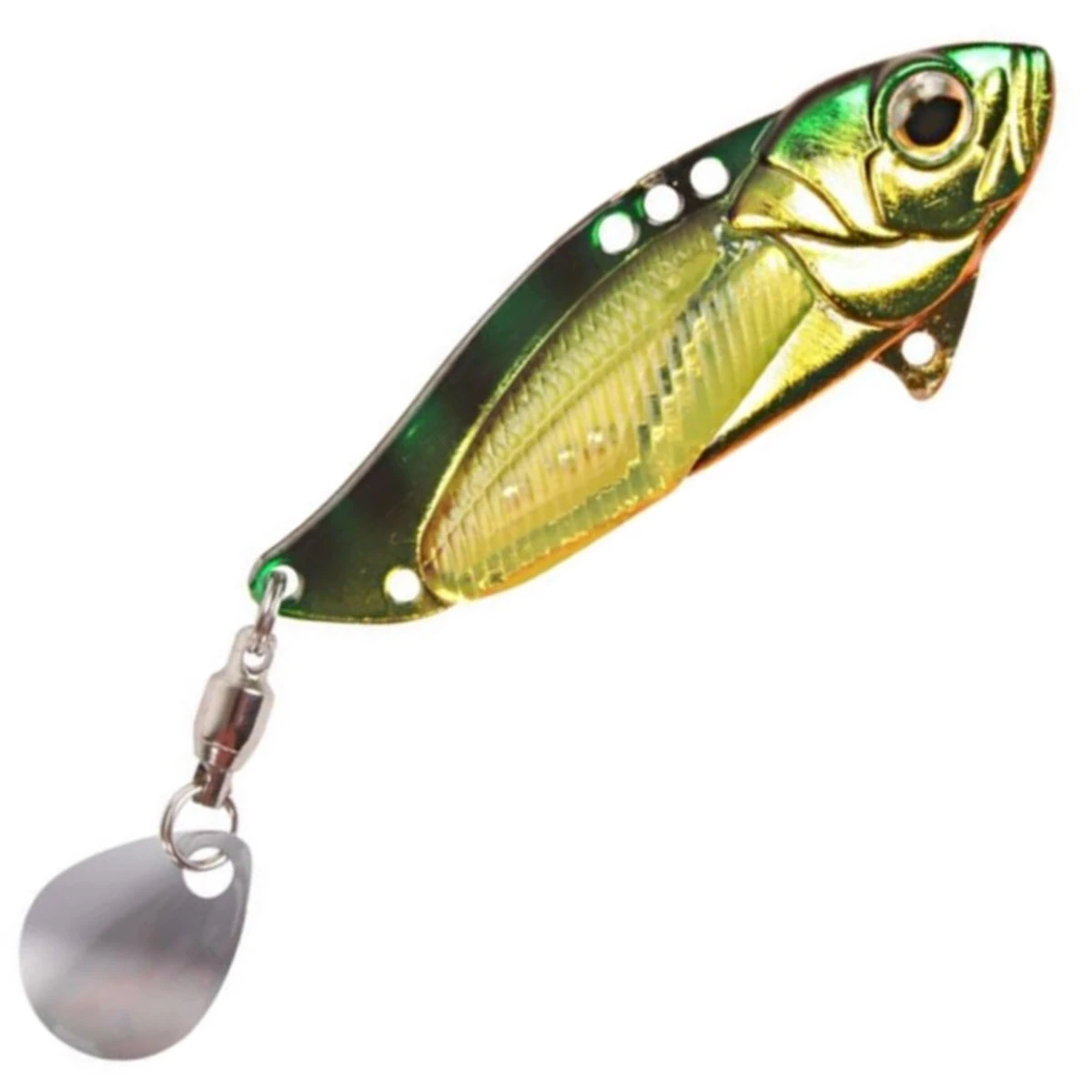 Strike Pro Astro Vibe Colorado Blade 5.5 cm Blade Bait Color:Blue/Silver OB 3 Strike Pro Astro Vibe Colorado Blade 5.5 cm Blade Bait Color:Blue/Silver OB - Image 3