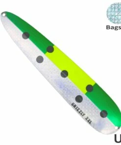 Grizzly Grizzly Heksen XXL Salar 22 cm Trolling Lure Color:28 Schlütter Pop Sølv UV