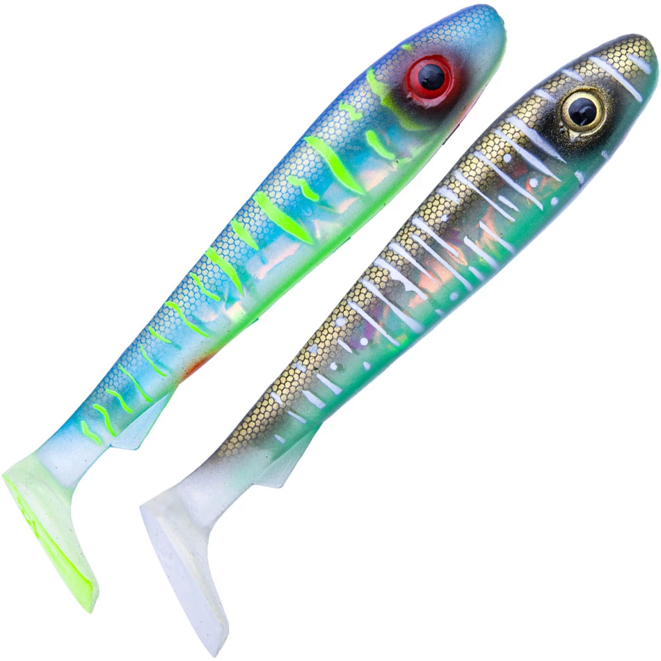 Svartzonker Svartzonker McRubber 21 cm UV Series Fish Jig 2-pack Color:Royal Pike & Electric Pike Flash 5 Svartzonker Svartzonker McRubber 21 cm UV Series Fish Jig 2-pack Color:Royal Pike & Electric Pike Flash - Image 5