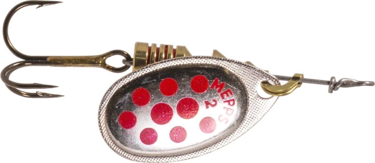 Mepps Mepps Aglia Decoree 1 Spinner Color:HOPM Silver/Black dot 7 Mepps Mepps Aglia Decoree 1 Spinner Color:HOPM Silver/Black dot - Image 7