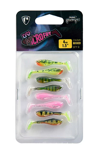 Fox Rage Fox Rage UV Micro Fry 4 cm Jig Assortment 8 pcs. 2 Fox Rage Fox Rage UV Micro Fry 4 cm Jig Assortment 8 pcs. - Image 2