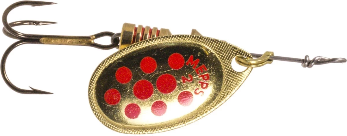 Mepps Mepps Aglia Decoree 1 Spinner Color:HOPM Silver/Black dot 4 Mepps Mepps Aglia Decoree 1 Spinner Color:HOPM Silver/Black dot - Image 4