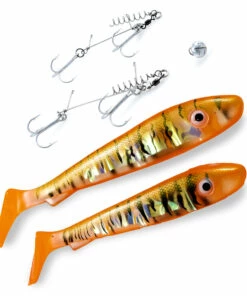 Svartzonker Svartzonker Flash Series McRubber The Box 17 / 21 cm Fish Jig 2-pack Color:Motoroil Black Back