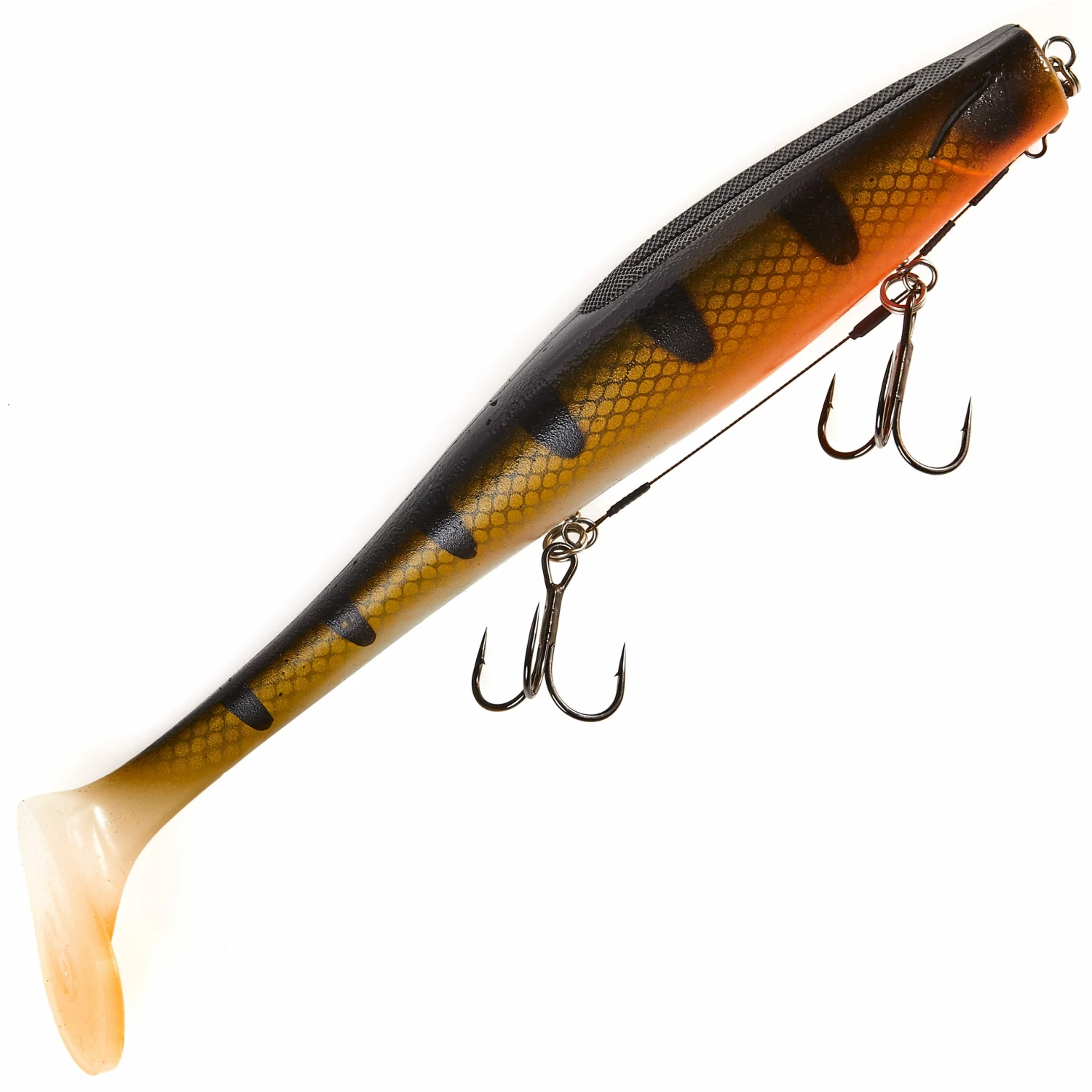 Lucky John Lucky John Kubira Swim Shad 10.3" Fish Jig Color:PG18 + STINGER 1 Lucky John Lucky John Kubira Swim Shad 10.3" Fish Jig Color:PG18 + STINGER