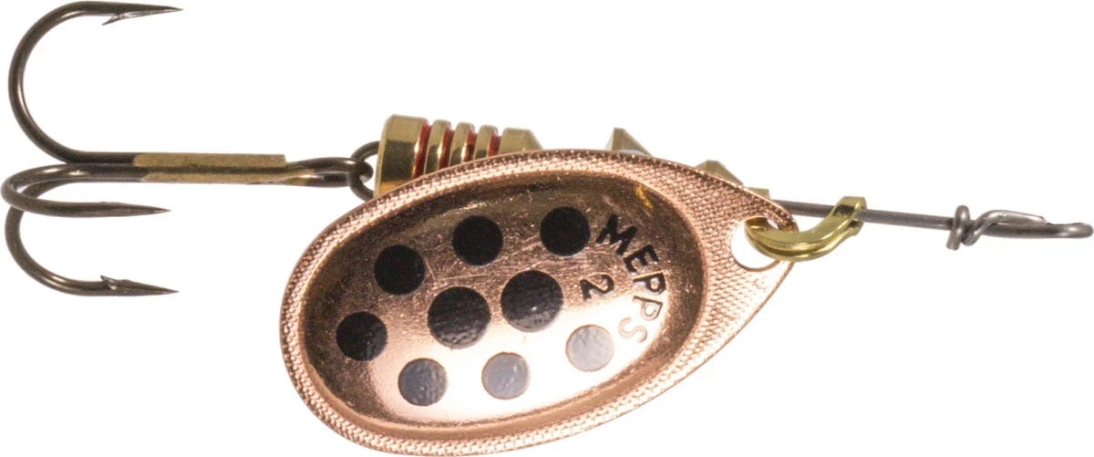 Mepps Mepps Aglia Decoree 1 Spinner Color:HOPM Silver/Black dot 10 Mepps Mepps Aglia Decoree 1 Spinner Color:HOPM Silver/Black dot - Image 10