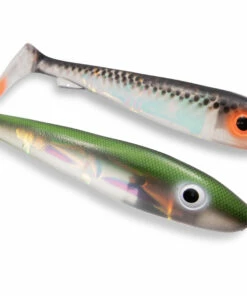 Svartzonker Svartzonker Big McRubber 25 cm UV Series Fish Jig 2-pack Color:Royal Pike & Electric Pike Flash
