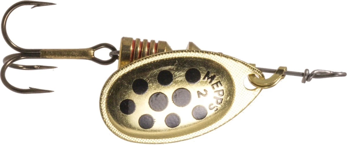 Mepps Mepps Aglia Decoree 1 Spinner Color:HOPM Silver/Black dot 8 Mepps Mepps Aglia Decoree 1 Spinner Color:HOPM Silver/Black dot - Image 8