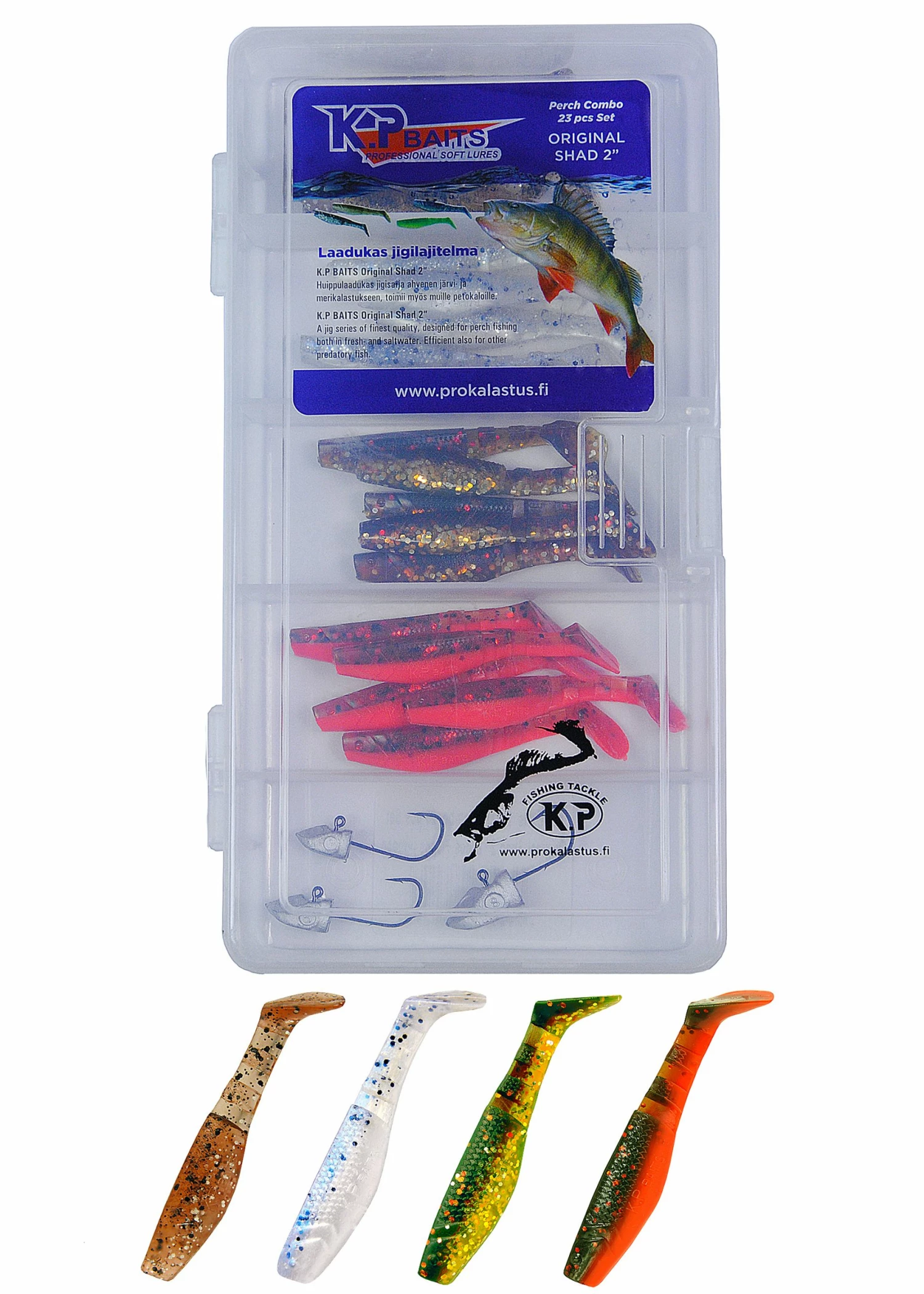 K.P Baits K.P Original Shad 2" Assortment, 20-Pack 1 K.P Baits K.P Original Shad 2" Assortment, 20-Pack