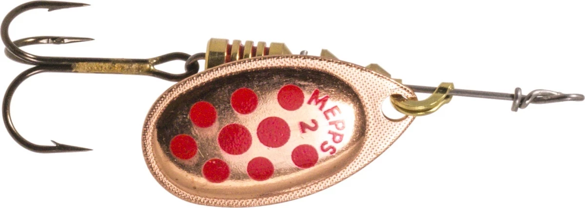 Mepps Mepps Aglia Decoree 1 Spinner Color:HOPM Silver/Black dot 11 Mepps Mepps Aglia Decoree 1 Spinner Color:HOPM Silver/Black dot - Image 11